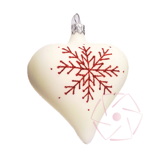 Stiklinių žaisliukų rinkinys "DVI ŠIRDELĖS" 2