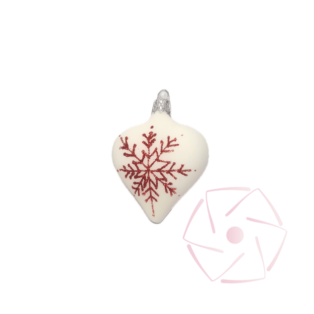 Stiklinių žaisliukų rinkinys "DVI ŠIRDELĖS" 1